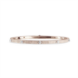 MACRI CLASSICA PINK AND WHITE GOLD BANDED BRACELET WITH DIAMONDS