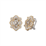 OPERA TULLE WHITE AND YELLOW GOLD PREMIUM EARRINGS WITH DIAMONDS