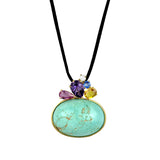 Turquoise Cluster Pendant