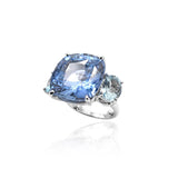 Sapphire and Aquamarine Ring