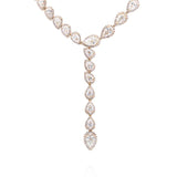 Pear Diamond Lariat Necklace