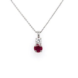 Diamond and Ruby Pendant