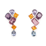 Gemstone Cluster Earrings