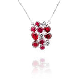 Ruby Cluster Pendant