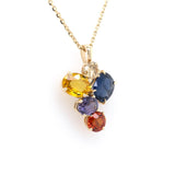 Prism Fancy Colored Sapphire Pendant