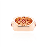 Ruby and Diamond Rose Gold Band