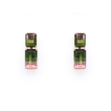 Watermelon Tourmaline Drop Earrings