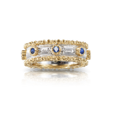 MACRI CAPRI ETERNELLE IN WHITE AND YELLOW GOLD WITH SAPPHIRES