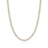 12 Carat Yellow Gold Tennis Necklace