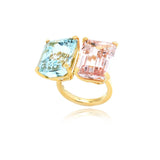 Aquamarine Prism Ring