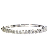Tapered Baguette Diamond Bangle
