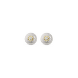 MACRI CLASSICA WHITE AND YELLOW GOLD SET EARRINGS WITH DIAMONDS