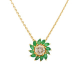 Diamond and Emerald Pendant