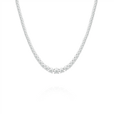 13.90ctw Graduated Diamond Tennis Necklace