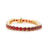 21.16ctw Natural Burmese Ruby Bracelet