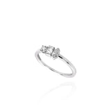 Petite Cairn Three Diamond Ring