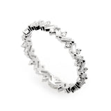 Cairn Petite White Gold Eternity Band