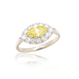 Estate Yellow Marquise Diamond Ring