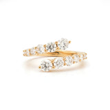 Diamond Bypass Ring