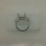 Platinum three stone ring