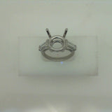 Platinum three stone ring