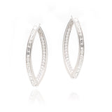 Diamond In and Out Hoops