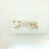 Stacked Diamond Oval Hoops