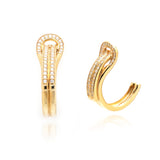 Diamond Loop Hoops