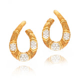 Estate Open Hoop Earrings