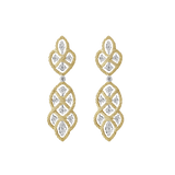 ÉTOILÉE YELLOW AND WHITE GOLD EARRINGS WITH DIAMONDS