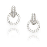 Diamond Door Knocker Earrings