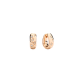 Earrings in 18K rose gold with