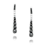 Black and White Diamond Earrings