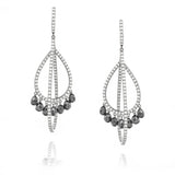Estate Double Oval Hoop Earrings