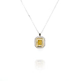Fancy Yellow Diamond Pendant