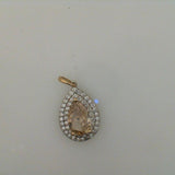 Pear Cut Yellow Diamond Pendant