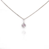 Pink Diamond Halo Pendant