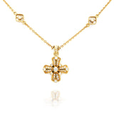 Estate Judith Ripka Maltese Cross Pendant