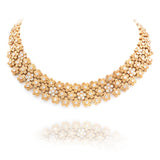 Estate Layered Flower Diamond Choker