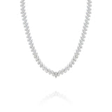 16.51 Carat Diamond Tennis Necklace