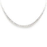 26 Carat Princess Cut Diamond Tennis Necklace