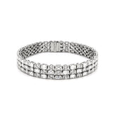 Diamond Three Row Bracelet