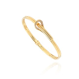 Minimalistic Diamond Loop Bracelet Yellow Gold