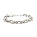 Diamond Paperclip Bracelet