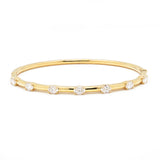 Oval Diamond Bangle