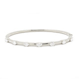 Oval Diamond Bangle