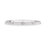 MACRI CLASSICA RHODIUM-PLATED WHITE GOLD BRACELET WITH DIAMONDS