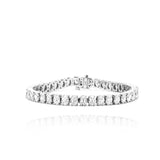 12 Carat Oval Cut Diamond Tennis Bracelet