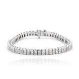 7 Carat Princess Cut Diamond Tennis Bracelet