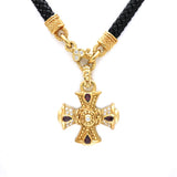 Estate Judith Ripka Maltese Cross Pendant